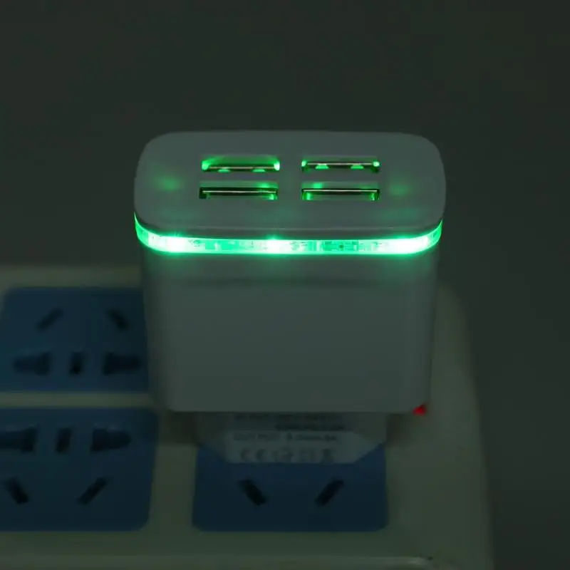 4 порта USB Мобильный телефон Универсальный 5 в 3/4A Быстрая зарядка зарядное
