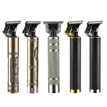 

2020 USB Rechargeable Hair Clipper Electric Hair Trimmer Cordless T-Outliner Trimmer 0mm Men Barber Hair Cutting Machine
