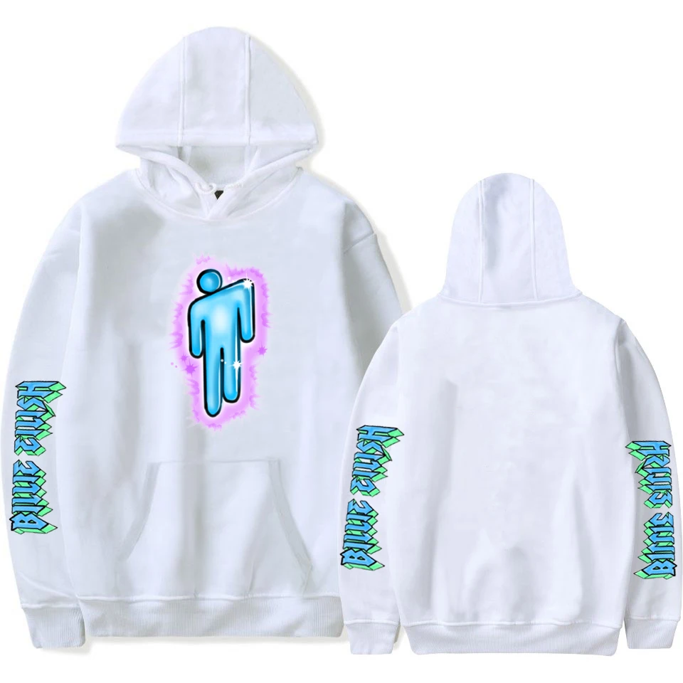 Толстовка с логотипом Billie Eilish, уличная Мужская черная толстовка с капюшоном для пары Billie Eilish, простая теплая Толстовка для женщин/мужчин, одежда с капюшоном