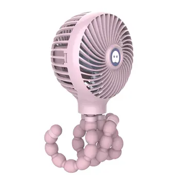 

Mini Portable fan Hanging Octopus Shape Stand Adjustable Handheld USB Charging Fan Cooler For Students