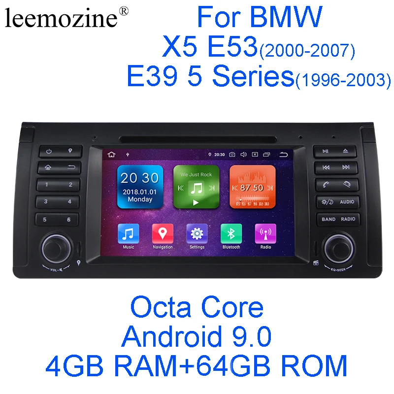 Android 9 0 Octa Core 4G RAM 64G ROM GPS навигация 7 &quotавтомобильный DVD плеер для BMW E53 X5 2000 07/E39 5er 96 03