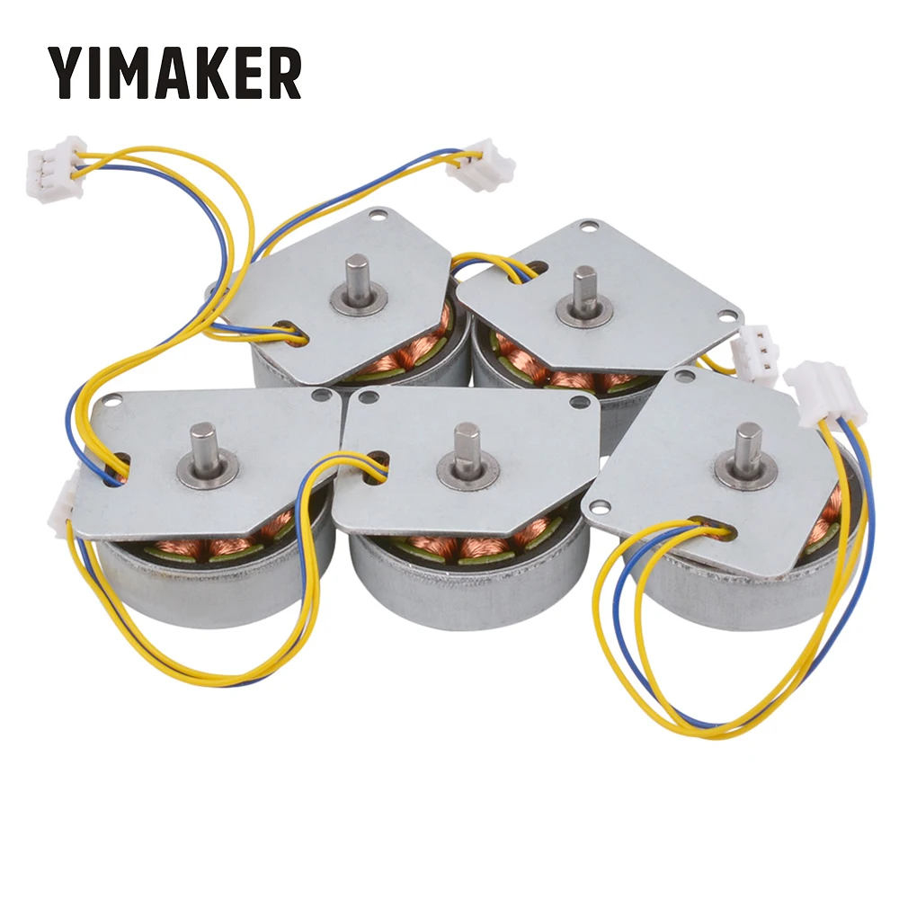 

YIMAKER 5PCS 3V-24V Mini Three-Phase Alternator Hand Generator Dynamo Wind Generator Customized For password Lock DIY Household