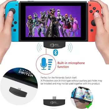 

Newest Wireless Bluetooth Audio Adapter USB Transmitter for Nintendo Switch/Switch lite/PS4/PS3/PC Controller