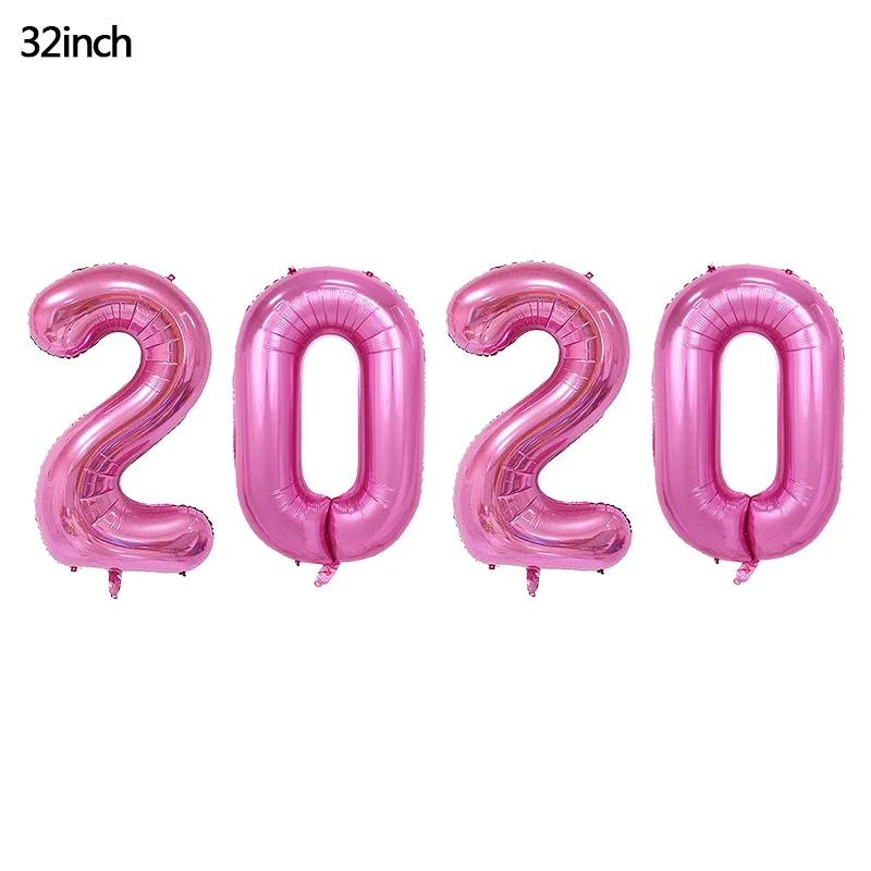B06 rose red 32 дюйма номер счастливый год воздушный шар бутылка вина круглая Звезда фольга надувной шар гелиевый воздушный шар вечерние украшения для дома - Цвет: B06 rose red