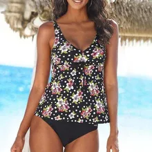 Sexy Two Piece Large Swimsuits Women Plus Size Swimwear Tankini Sets Swim Vintage Beach Wear Bathing Suits Female Swim Suit