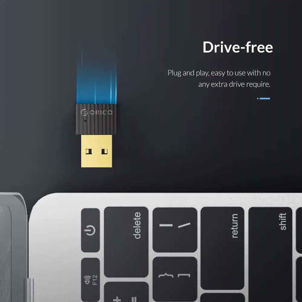 ORICO мини беспроводной USB Bluetooth 4,2+ EDR аудио адаптер Bluetooth ключ Музыка звук без драйвера передатчик для компьютера