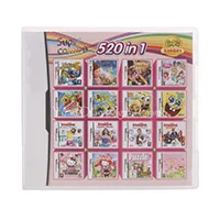520 in 1 520 в 1 сборники видео игровая карта-картридж для DS игровой консоли супер комбо мульти карт - Цвет: 520 in 1