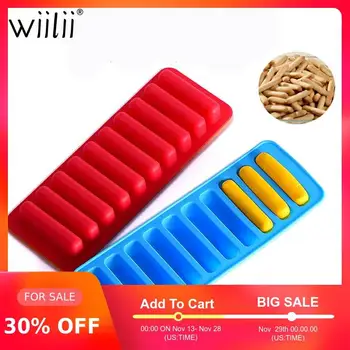 

10 Cavity Strips Shape Silicone Cookie Mold For Baking Chocolate Molds DIY Ice Cube Tray Cake Decor Silicone Forms Bakeware