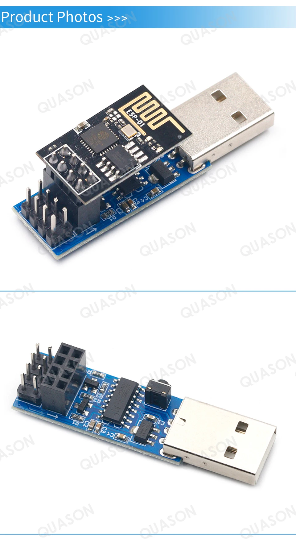 Hb95eacb0400b46c28e2c23db7352dcfej ESP8266 ESP-01/ESP-01S Adapter modułu WIFI Pobierz zestaw debugowania Link CH340C dla Arduino IDE USB do ESP8266 ESP-01s Zestaw do samodzielnego montażu