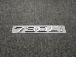 Хромированная Блестящая серебряная АБС-наклейка с буквами и цифрами для автомобиля, эмблема на багажник, наклейка на букву для BMW 7 серии 730Li