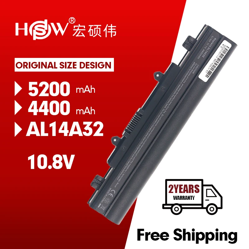 HSW 6cells Battery for Acer Aspire E5-411 E5-421 E5-471 E5-511 E5-571 E5-572 AL14A32 | Компьютеры и офис