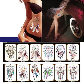 

Waterproof Temporary Tattoo Dream Catcher Model Flower Arms Sticker Water Transfer Printing Tattoo Stickers