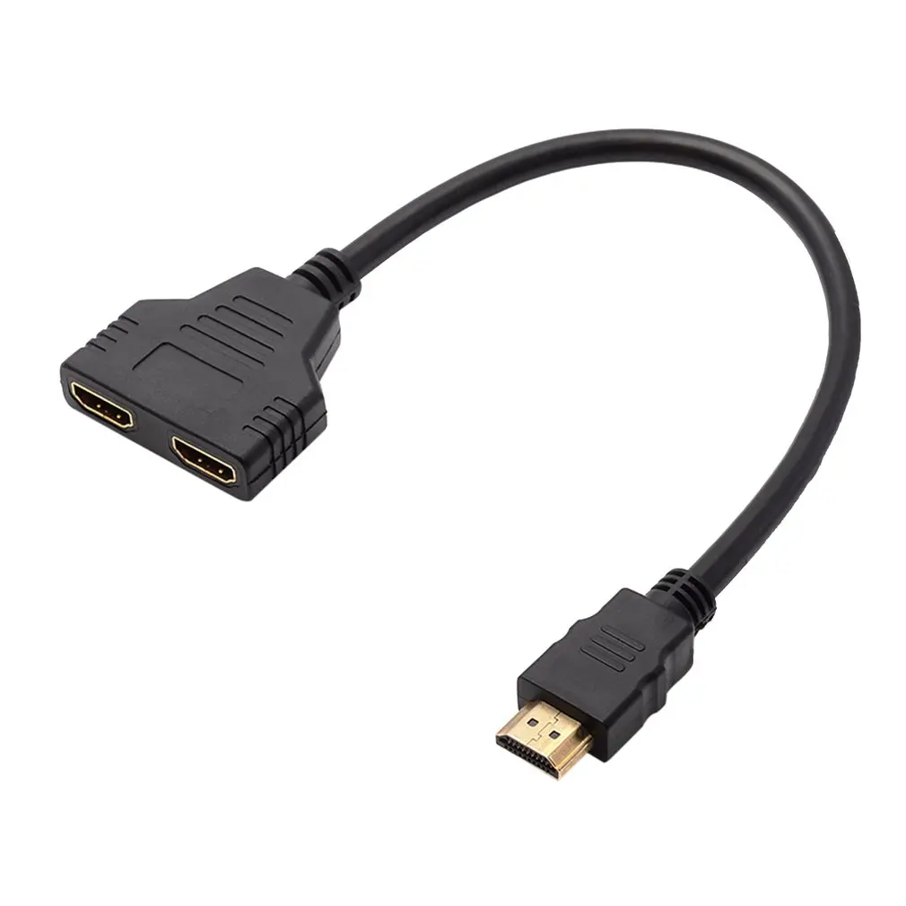 HDMI удлинитель адаптер двухпортовый Y сплиттер 1080P Stecker auf Doppel Weibliche кабель 1 в 2