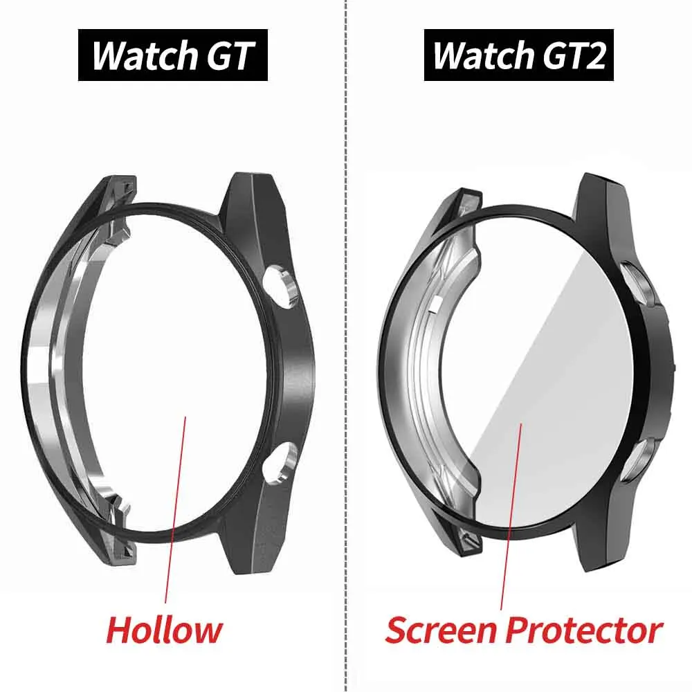 2pcs-Watch-Case-For-Huawei-Watch-GT-2-46mm-Case-Soft-Silicone-TPU-Protective-watch-Cover