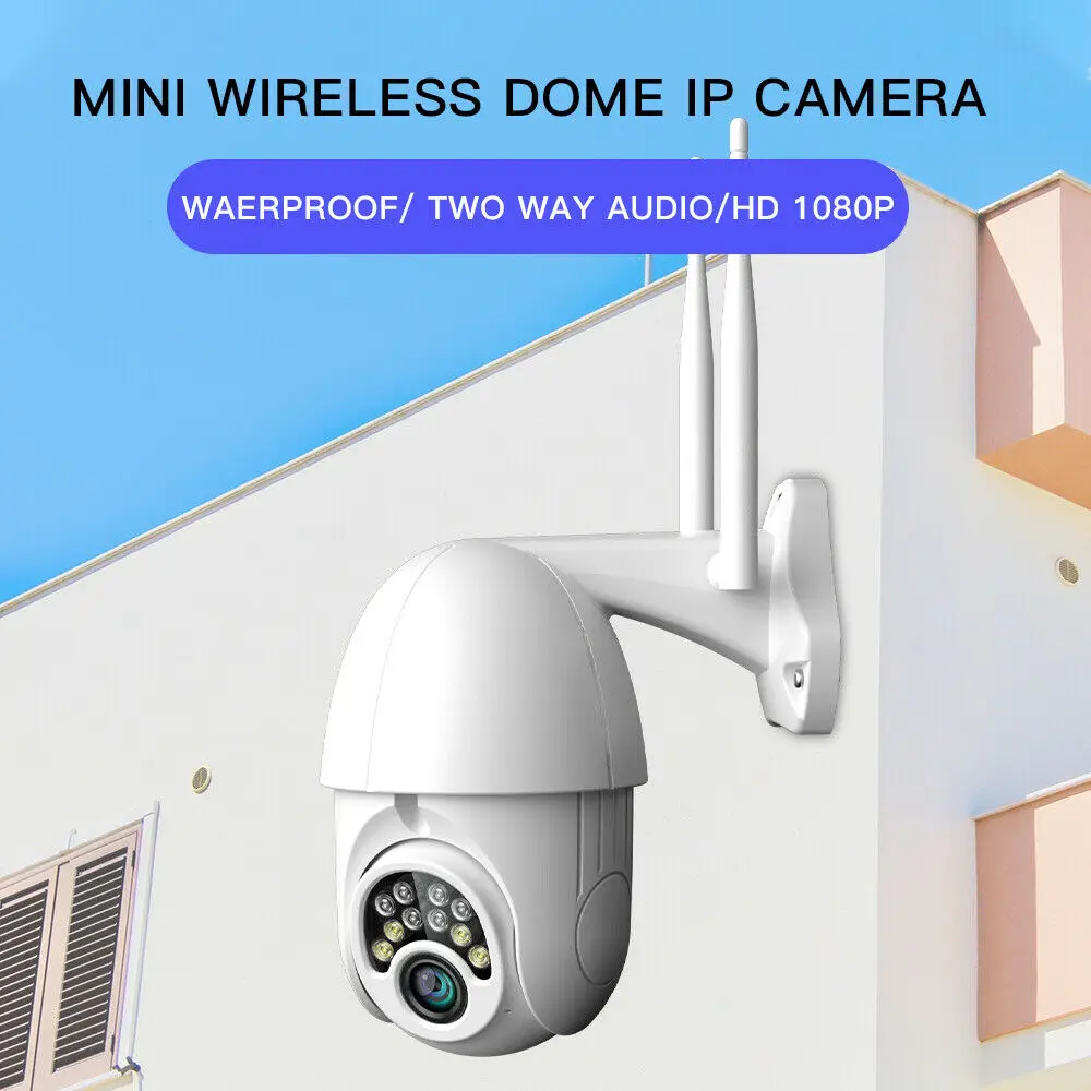 Wifi камера наружная IP66 Водонепроницаемая камера ночного видения облачная камера видеонаблюдения ip-камера 1080p скорость купольная камера безопасности дропшиппинг