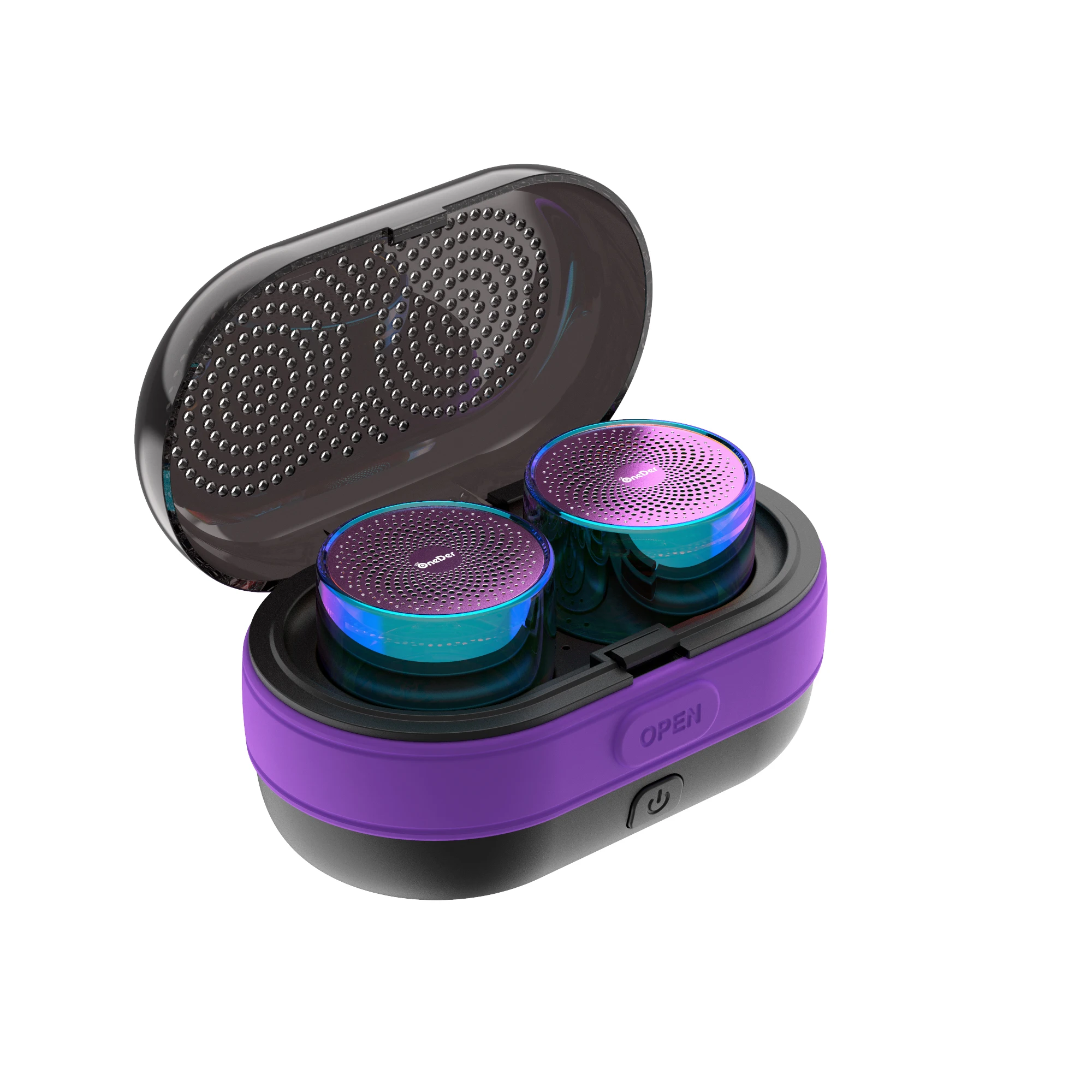 Металлическая Bluetooth-Колонка Oneder V17 TWS-система портативная мини-колонка 3D стерео