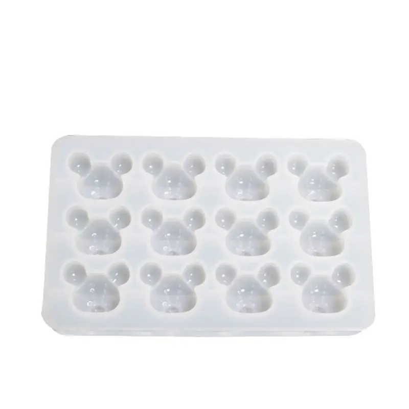 Jewelry Mold 12 мультфильм голова медведя кулон Смола силиконовые формы ювелирных изделий инструменты искусство ремесла X4YA - Цвет: Jewelry Mold