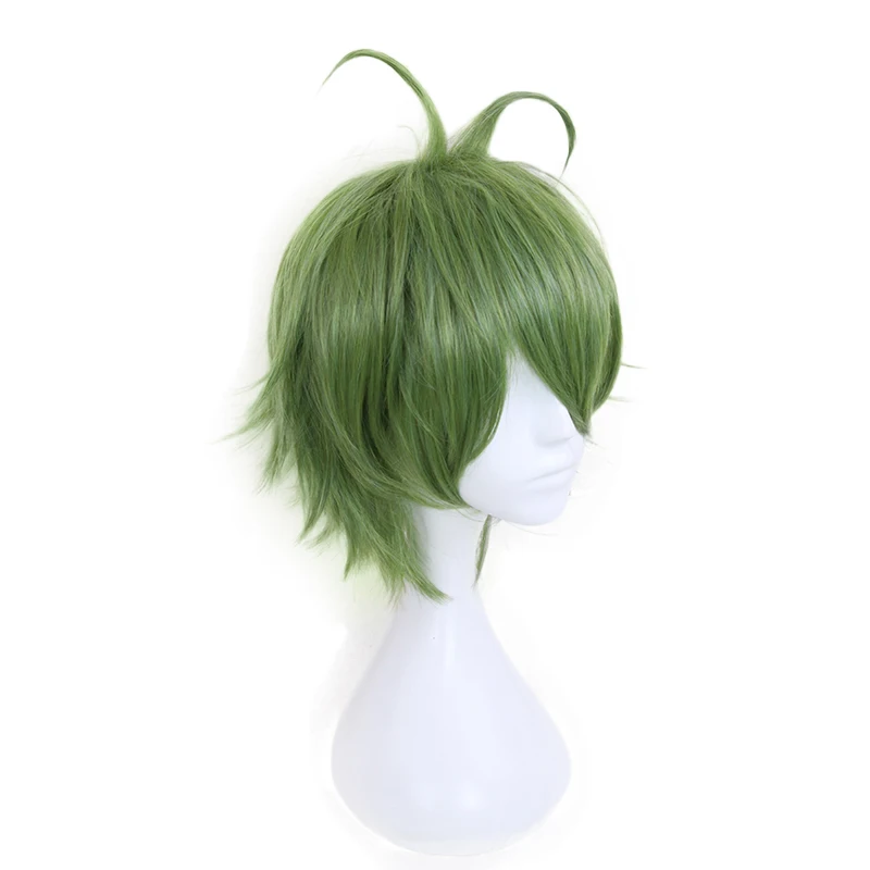 Anime Danganronpa Rantaro Amami Rantarou Green Short Wig Cosplay Costume Dangan Ronpa V3 Heat Resistant Synthetic