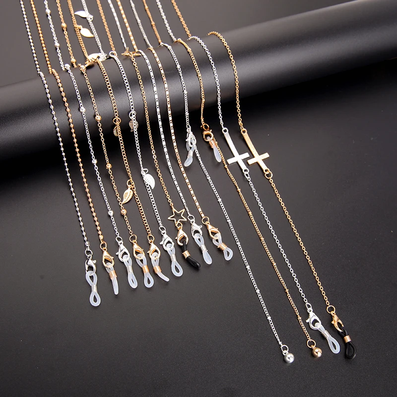 Fashion Lanyard Sunglasses Bead Mask Chains For Women Pearl Crystal Punk Eyeglasses Chains New Fashion Jewelry