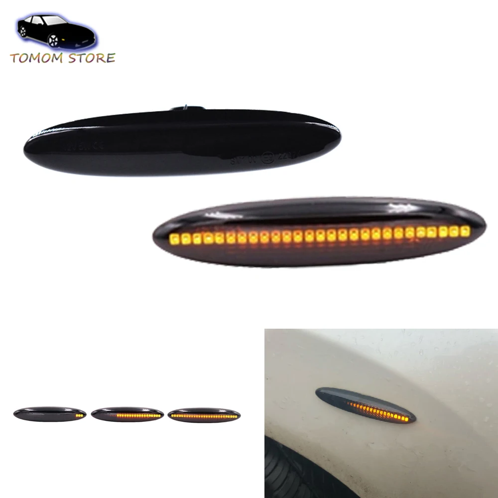 

2PCS Led Dynamic Side Marker Turn Signal Light For Toyota Camry Crown Highlander Kluger Mark X S18 Soarer Lexus IS250 IS350 E350