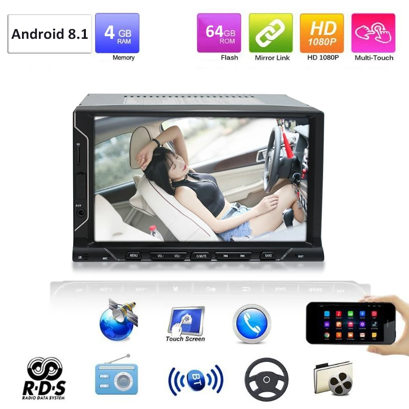 Cheap 7 Inch 2 Din Android 8.1 Car Radio Eight Core 4G+64G Car MP5 Player GPS Navigation Bluetooth Radio 1 Cheap 7 Inch 2 Din Android 8.1 Car Radio Eight Core 4G+64G Car MP5 Player GPS Navigation Bluetooth Radio 1