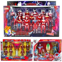 Transformation Ultraman Morpher Victory Ultra Seven Taro Music Light Combination Robots Toys Action Figure for Children 38cm ultraman orb sacred sword and spear dart which emits light and sounds is a children s like ultraman toy