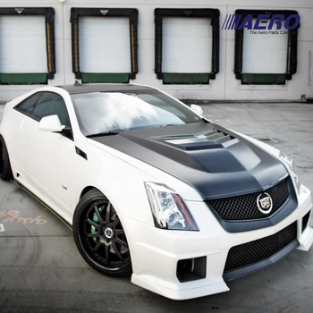 

For Cadillac CTS Sedan 2008 2009 2010 2011 2012 2013 D3 Style Aero Fiberglass Carbon Fiber Hood Engine Vent Bonnet Lid Cover