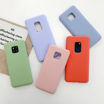 

Liquid Silicone Case For Huawei Mate 20 Case Full Body Protection Shockproof Cover For Huawei P20 P30 Pro Mate 30 Pro Nova 4