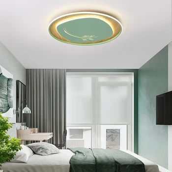 

Nordic modern LED ceiling lamp living room lighting device bedroom kitchen surface mounted ceiling lamp with RC lamp