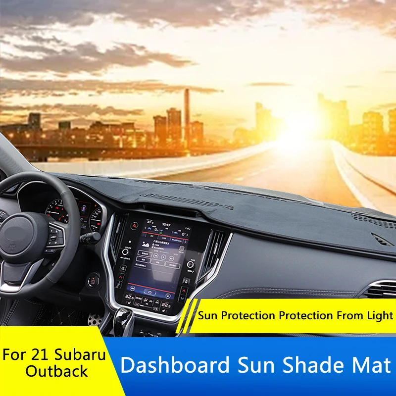 

QHCP Dashboard Mat Dashmat Dashboard Cover Sun Shade Carpet Cushion Pad Flannel Fit For Subaru Outback 2021 Interior Accessories