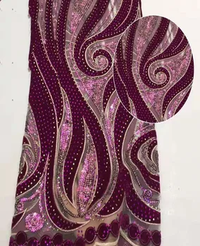 

DIY Dress / Evening Dress Skirt, African Lace Fabric, Sequins, Rhinestone Embroidery, Flannel Flower, French Deep Tulle, 5 yards