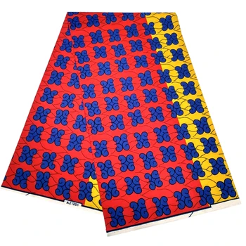 

100% Polyester Wax African Ankara Wax Print Fabric Veritable Not Cotton African Fabric Batik For Women 6yard/lot