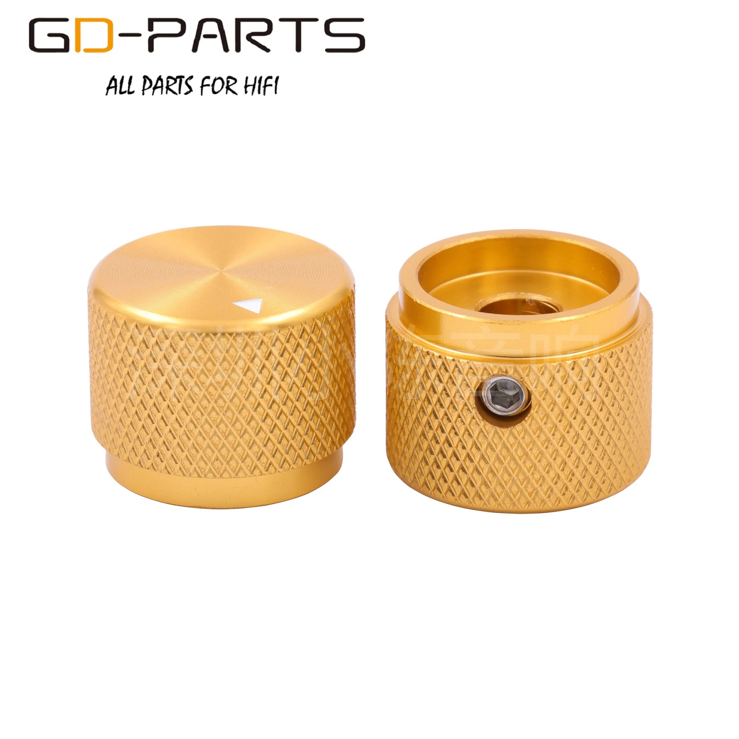 1PCS Solid aluminum alloy knob speaker audio tube amplifier power amplifier volume potentiometer knob diameter 20mm high 15.5 5