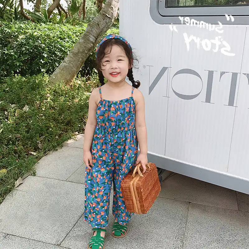 kids floral jumpsuit