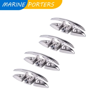 

Folding Deck Cleat Flip Up 5/6 Inch 316 Stainless Steel Marine Hardware For Yacht Boat Parts Sailing Kayak Pontoon Accessories