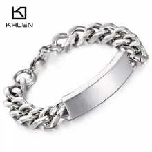 22 см повседневные звенья цепи Браслет Из Нержавеющей Стали Полированные ювелирные изделия ручной цепи дешевые оптовые мужские аксессуары ювелирные изделия