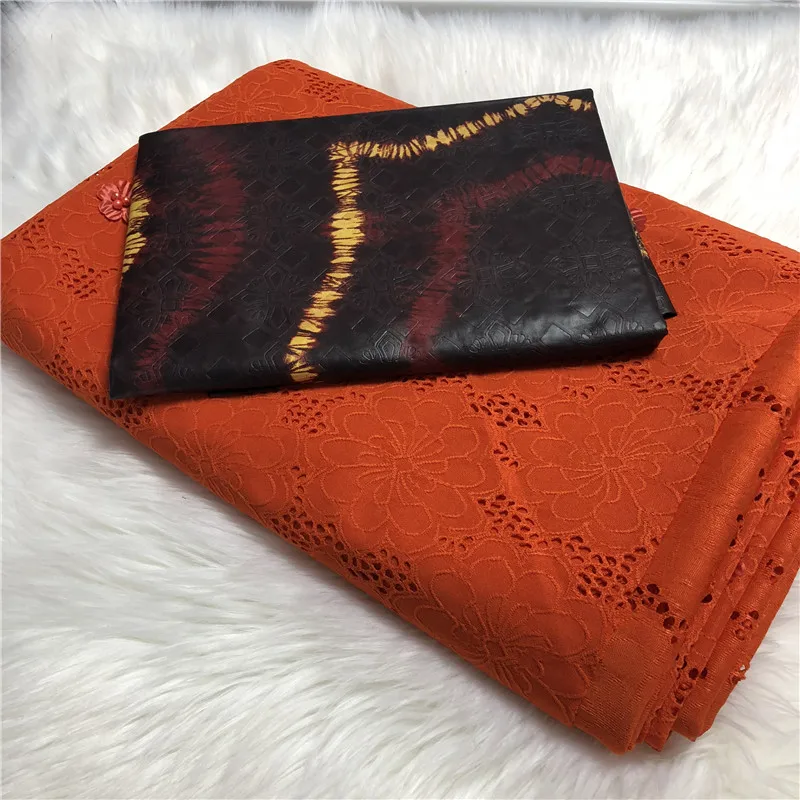 

Hot sale bazin brode 2020 with swiss fabric dry voile lace in switzerland real bazin riche for dress 5+2.5yards/lot