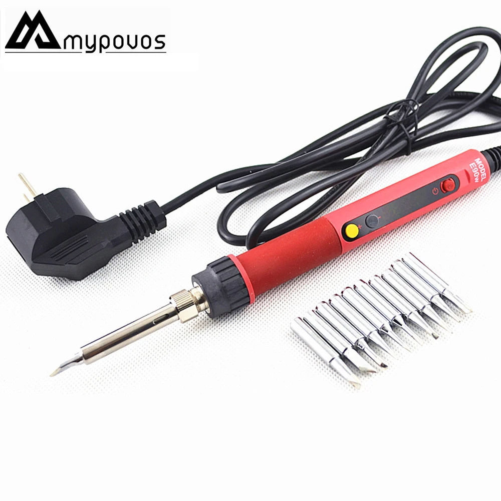 Beste CXG E60W E90W E110W Digitale LCD Verstelbare NC thermostaat Elektrische soldeerbout handvat Lassen reparatie + 10 stuks 900M tips