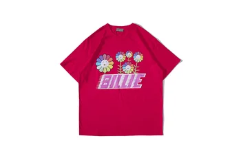 

2020 New Arrivals Bellie Sunflowers Tees Men Women Billie Eilish Basic Tops T Shirt Pure Cotton Round Neck T-Shirt Men