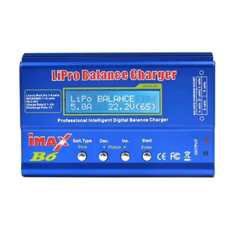 ALLOET iMAX B6 80W 6A батарея зарядное утсройство NiMh Li-Ion Ni-Cd lcd цифровой RC Баланс Зарядное устройство СОП зарядное устройство для батарейка для вертолетов дистанционного управления