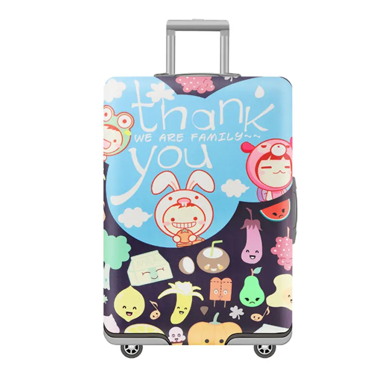 JATRAVEL с изображением из мультфильма Lucky Cat путешествия толстые эластичные Чемодан чемодан защитный чехол, относятся к 18-32 дюймов Чехол, аксессуары для путешествий - Цвет: 43