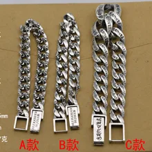 S925 серебро Ретро трюк, индивидуальный тайский серебряный старопарный мужской креативный браслет