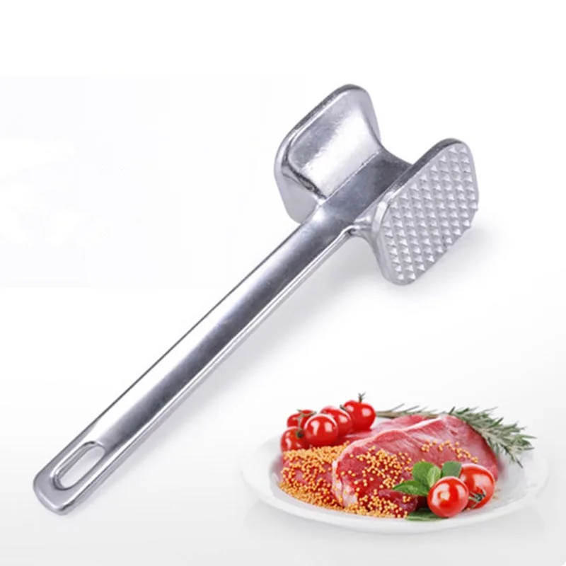Свободные тендерайзеры из алюминиевого сплава, молоточек для мяса, молоток с двух сторон, ударопрочные, для стейк из свинины, кухонные аксессуары, 1 шт