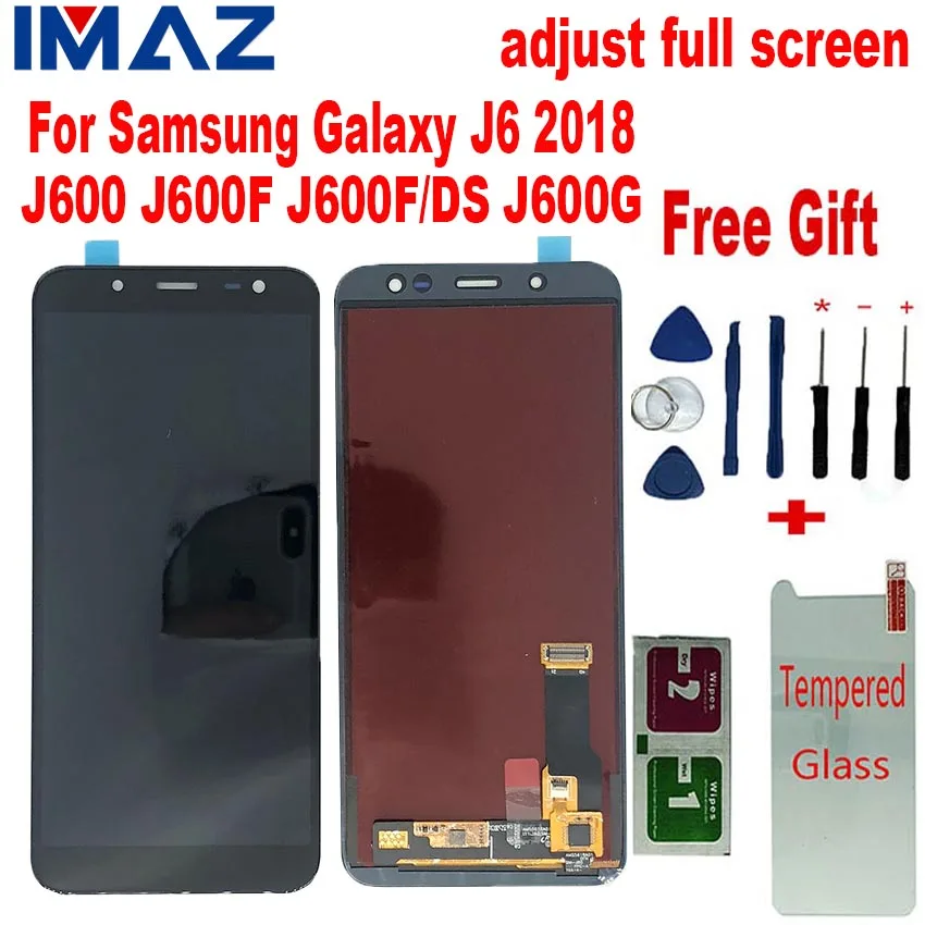 

IMAZ adjustable FULL LCD For Samsung Galaxy J6 2018 J600 J600F J600F/G/Y LCD Display+Touch Screen Digitizer Assembly For J6 LCD