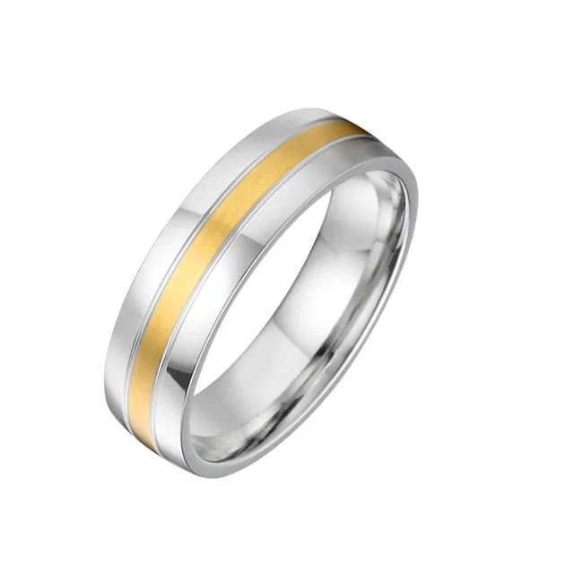 Classique USA taille 5 à 15 bijoux de mode occidentale bagues de mariage pour hommes et femmes titane Alliance amoureux Couples bague