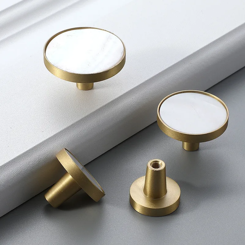 

Brass Cabinet Knobs Gold Copper Knobs for Furniture Kitchen Cabinet Pulls Drawer Knobs Cupboard Handles