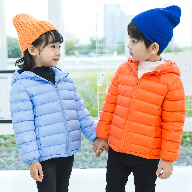 1 4 7 12 14 Year Winter jacket boys coat 90% duck down feather light children's Autumn Baby girls Jackets kids parka outerwear