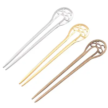 

Metal U-Shape Wavy Hair Fork Pin Hairpin Slide Bun Holder Stick Barette Cheveux Chignon Long Hair Accessories