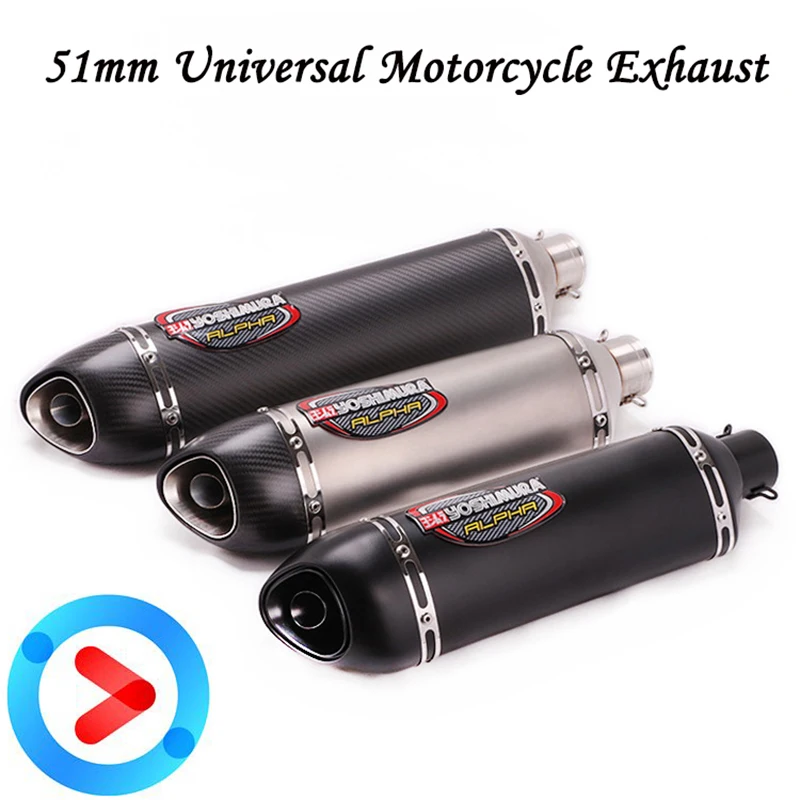 Универсальный глушитель Yoshimura для мотоцикла 36 51 мм выхлопной трубы с DB killer NINJA400
