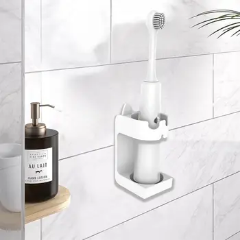

3 Colors Sonic Electric Toothbrush Holder Cute Wall-Mounted Creative Traceless Toothpaste Stand Rack Home Bathroom Accessories